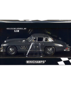 1955 Mercedes-Benz 300 SL W198 Dark Gray Limited Edition to 414 pieces Worldwide 1/18 Diecast Model Car by Minichamps