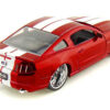 2010 Ford Mustang GT Red Metallic with White Stripes “Bigtime Muscle” Series 1/24 Diecast Model Car by Jada