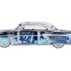 1954 Lincoln Capri “Christmas Hot Rod 2024 Edition by Tim Sadchikov” #24 Blue Metallic with Christmas Graphics and Lincoln Capri Tree Ornament Limited Edition to 9999 pieces Worldwide 1/64 Diecast Model Car by Mini GT